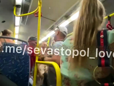 В троллейбусе Севастополя избили пассажира за гимн России: видео